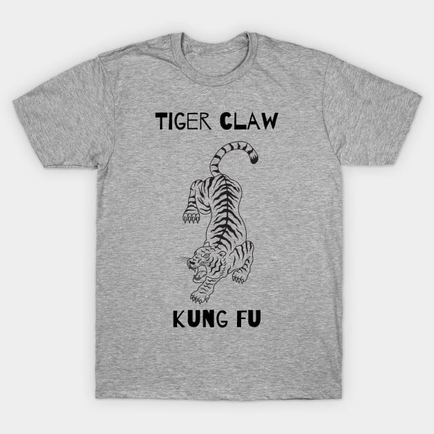 Tiger claw Kung fu T-Shirt by Rickido